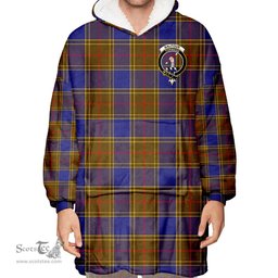 Scottish Balfour Modern Clan Tartan Oversized Blanket Hoodie - Crest Scottish Plaid Tartan Plaid