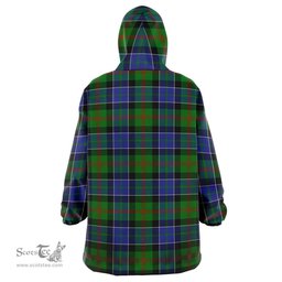 Scottish Paterson Clan Tartan Oversized Blanket Hoodie - Classic Scottish Plaid Tartan Plaid