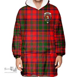 Scottish Stewart of Appin Modern Clan Tartan Oversized Blanket Hoodie - Crest Scottish Plaid Tartan Plaid