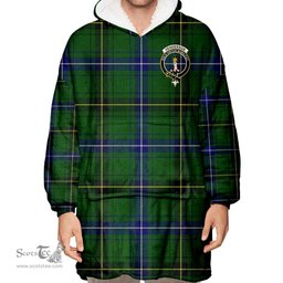 Scottish Henderson Modern Clan Tartan Oversized Blanket Hoodie - Crest Scottish Plaid Tartan Plaid