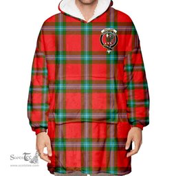 Scottish MacLaine of Loch Buie Hunting Ancient Clan Tartan Oversized Blanket Hoodie - Crest Scottish Plaid Tartan Plaid