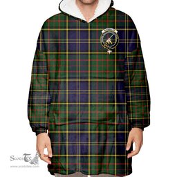 Scottish MacMillan Hunting Modern Clan Tartan Oversized Blanket Hoodie - Crest Scottish Plaid Tartan Plaid