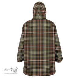 Scottish SCOTT GREEN WEATHERED Clan Tartan Oversized Blanket Hoodie - Classic Scottish Plaid Tartan Plaid