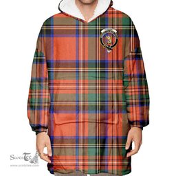 Scottish Stewart Royal Ancient Clan Tartan Oversized Blanket Hoodie - Crest Scottish Plaid Tartan Plaid