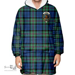 Scottish Baird Ancient Clan Tartan Oversized Blanket Hoodie - Crest Scottish Plaid Tartan Plaid