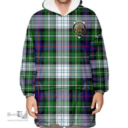 Scottish MacKenzie Dress Modern Clan Tartan Oversized Blanket Hoodie - Crest Scottish Plaid Tartan Plaid