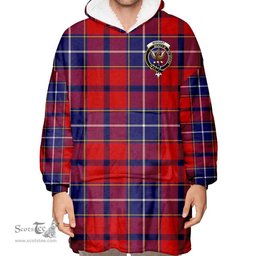 Scottish Wishart Dress Clan Tartan Oversized Blanket Hoodie - Crest Scottish Plaid Tartan Plaid