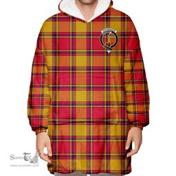 Scottish Scrymgeour Clan Tartan Oversized Blanket Hoodie - Crest Scottish Plaid Tartan Plaid