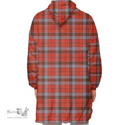 Scottish Robertson Weathered Clan Tartan Oversized Blanket Hoodie - Classic Scottish Plaid Tartan Plaid