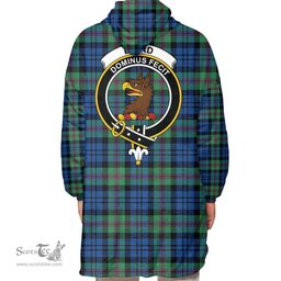 Scottish Baird Ancient Clan Tartan Oversized Blanket Hoodie - Crest Scottish Plaid Tartan Plaid