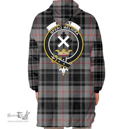 Scottish Moffat Modern Clan Tartan Oversized Blanket Hoodie - Crest Scottish Plaid Tartan Plaid