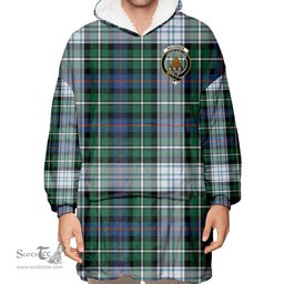 Scottish MacKenzie Dress Ancient Clan Tartan Oversized Blanket Hoodie - Crest Scottish Plaid Tartan Plaid