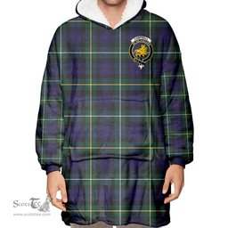 Scottish Campbell Argyll Modern Clan Tartan Oversized Blanket Hoodie - Crest Scottish Plaid Tartan Plaid
