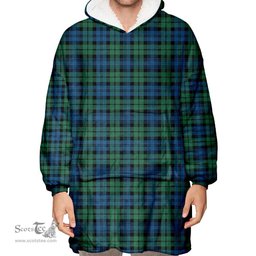 Scottish Campbell Ancient 02 Clan Tartan Oversized Blanket Hoodie - Classic Scottish Plaid Tartan Plaid