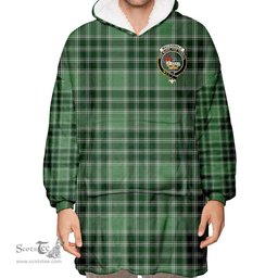 Scottish MacDonald Lord of the Isles Hunting Clan Tartan Oversized Blanket Hoodie - Crest Scottish Plaid Tartan Plaid