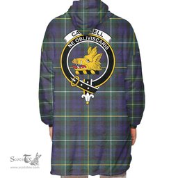 Scottish Campbell Argyll Modern Clan Tartan Oversized Blanket Hoodie - Crest Scottish Plaid Tartan Plaid