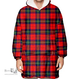 Scottish Ruthven Modern Clan Tartan Oversized Blanket Hoodie - Classic Scottish Plaid Tartan Plaid