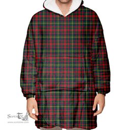 Scottish MacKintosh Hunting Modern Clan Tartan Oversized Blanket Hoodie - Classic Scottish Plaid Tartan Plaid