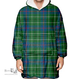 Scottish Duncan Ancient Clan Tartan Oversized Blanket Hoodie - Classic Scottish Plaid Tartan Plaid