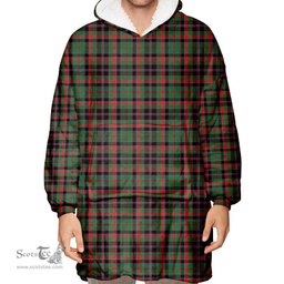 Scottish Cumming Hunting Ancient Clan Tartan Oversized Blanket Hoodie - Classic Scottish Plaid Tartan Plaid