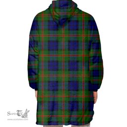 Scottish Dundas Modern Clan Tartan Oversized Blanket Hoodie - Classic Scottish Plaid Tartan Plaid
