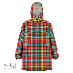 Scottish Ogilvie Clan Tartan Oversized Blanket Hoodie - Classic Scottish Plaid Tartan Plaid