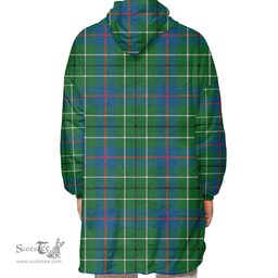 Scottish Duncan Ancient Clan Tartan Oversized Blanket Hoodie - Classic Scottish Plaid Tartan Plaid