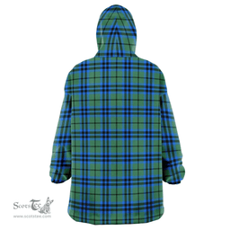 Scottish Falconer Clan Tartan Oversized Blanket Hoodie - Classic Scottish Plaid Tartan Plaid