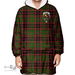 Scottish Buchan Modern Clan Tartan Oversized Blanket Hoodie - Crest Scottish Plaid Tartan Plaid