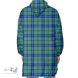 Scottish Falconer Clan Tartan Oversized Blanket Hoodie - Classic Scottish Plaid Tartan Plaid