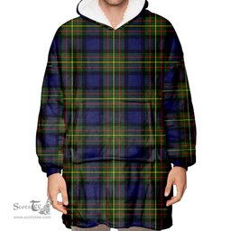 Scottish MacLaren Modern Clan Tartan Oversized Blanket Hoodie - Classic Scottish Plaid Tartan Plaid