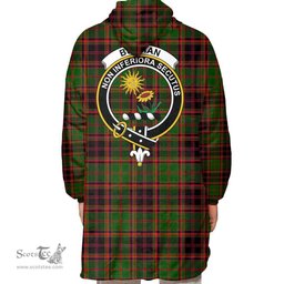 Scottish Buchan Modern Clan Tartan Oversized Blanket Hoodie - Crest Scottish Plaid Tartan Plaid