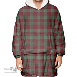 Scottish MacGregor Hunting Ancient Clan Tartan Oversized Blanket Hoodie - Classic Scottish Plaid Tartan Plaid