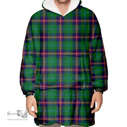 Scottish Young Modern Clan Tartan Oversized Blanket Hoodie - Classic Scottish Plaid Tartan Plaid