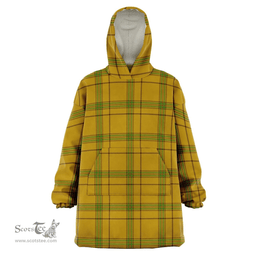 Scottish Houston Clan Tartan Oversized Blanket Hoodie - Classic Scottish Plaid Tartan Plaid
