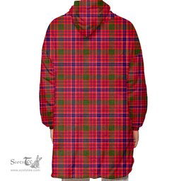 Scottish MacRae Modern Clan Tartan Oversized Blanket Hoodie - Classic Scottish Plaid Tartan Plaid
