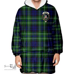 Scottish MacNeil of Colonsay Modern Clan Tartan Oversized Blanket Hoodie - Crest Scottish Plaid Tartan Plaid