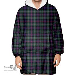 Scottish Rose Hunting Modern Clan Tartan Oversized Blanket Hoodie - Classic Scottish Plaid Tartan Plaid