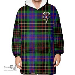 Scottish Brodie Hunting Modern Clan Tartan Oversized Blanket Hoodie - Crest Scottish Plaid Tartan Plaid