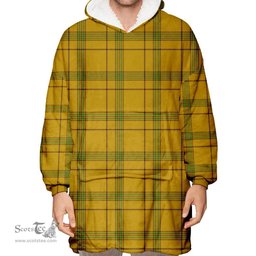 Scottish Houston Clan Tartan Oversized Blanket Hoodie - Classic Scottish Plaid Tartan Plaid