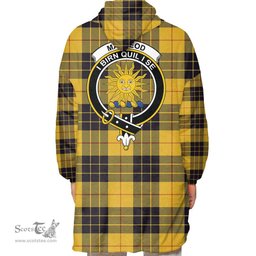 Scottish MacLeod of Lewis Ancient Clan Tartan Oversized Blanket Hoodie - Crest Scottish Plaid Tartan Plaid