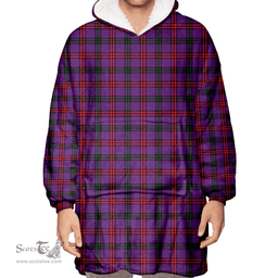 Scottish Montgomery Modern Clan Tartan Oversized Blanket Hoodie - Classic Scottish Plaid Tartan Plaid