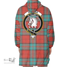 Scottish Dunbar Ancient Clan Tartan Oversized Blanket Hoodie - Crest Scottish Plaid Tartan Plaid