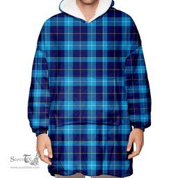 Scottish MacSporran Ancient Clan Tartan Oversized Blanket Hoodie - Classic Scottish Plaid Tartan Plaid