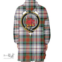 Scottish MacDuff Dress Ancient Clan Tartan Oversized Blanket Hoodie - Crest Scottish Plaid Tartan Plaid