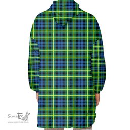 Scottish Campbell of Breadalbane Ancient Clan Tartan Oversized Blanket Hoodie - Classic Scottish Plaid Tartan Plaid