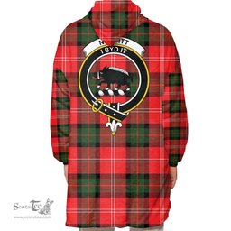 Scottish Nesbitt Modern Clan Tartan Oversized Blanket Hoodie - Crest Scottish Plaid Tartan Plaid