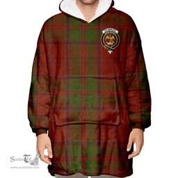 Scottish Drummond Clan Clan Tartan Oversized Blanket Hoodie - Crest Scottish Plaid Tartan Plaid