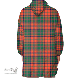 Scottish Stewart of Appin Ancient Clan Tartan Oversized Blanket Hoodie - Classic Scottish Plaid Tartan Plaid