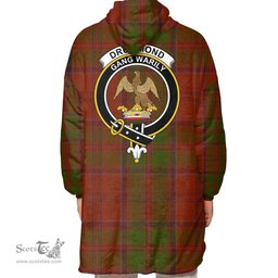 Scottish Drummond Clan Clan Tartan Oversized Blanket Hoodie - Crest Scottish Plaid Tartan Plaid